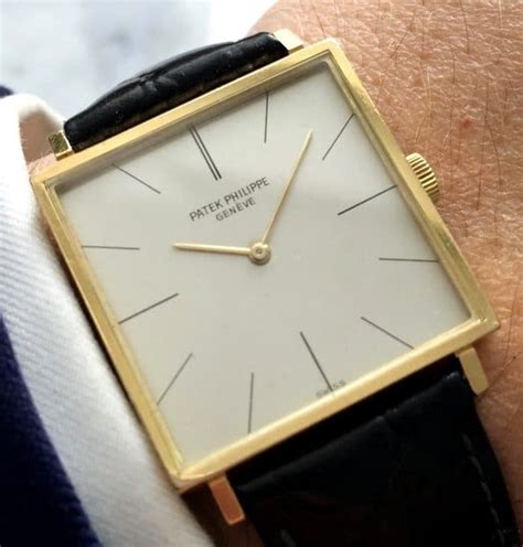 vintage patek philippe square mens watch